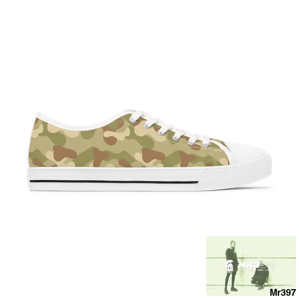 Camo no 8 Women’s Low Top Sneakers Shoes