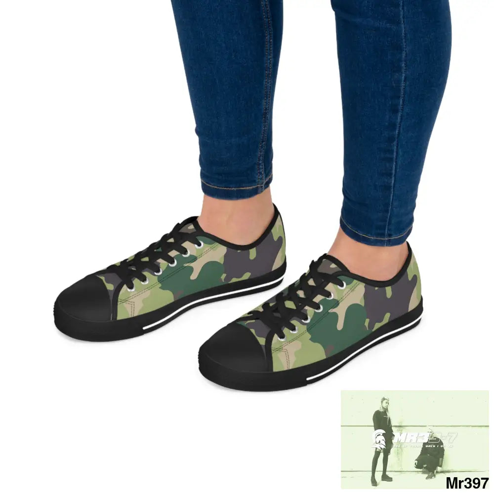 Camo no 9 Women’s Low Top Sneakers Shoes