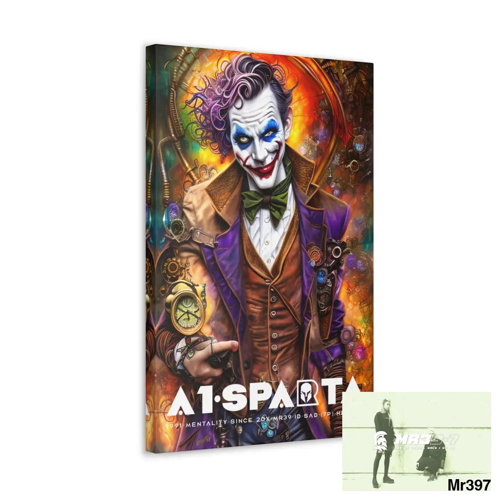 Canvas Gallery Wraps A1.Sparta Steampunk Joker Hearts Tribal Fractal Canvas
