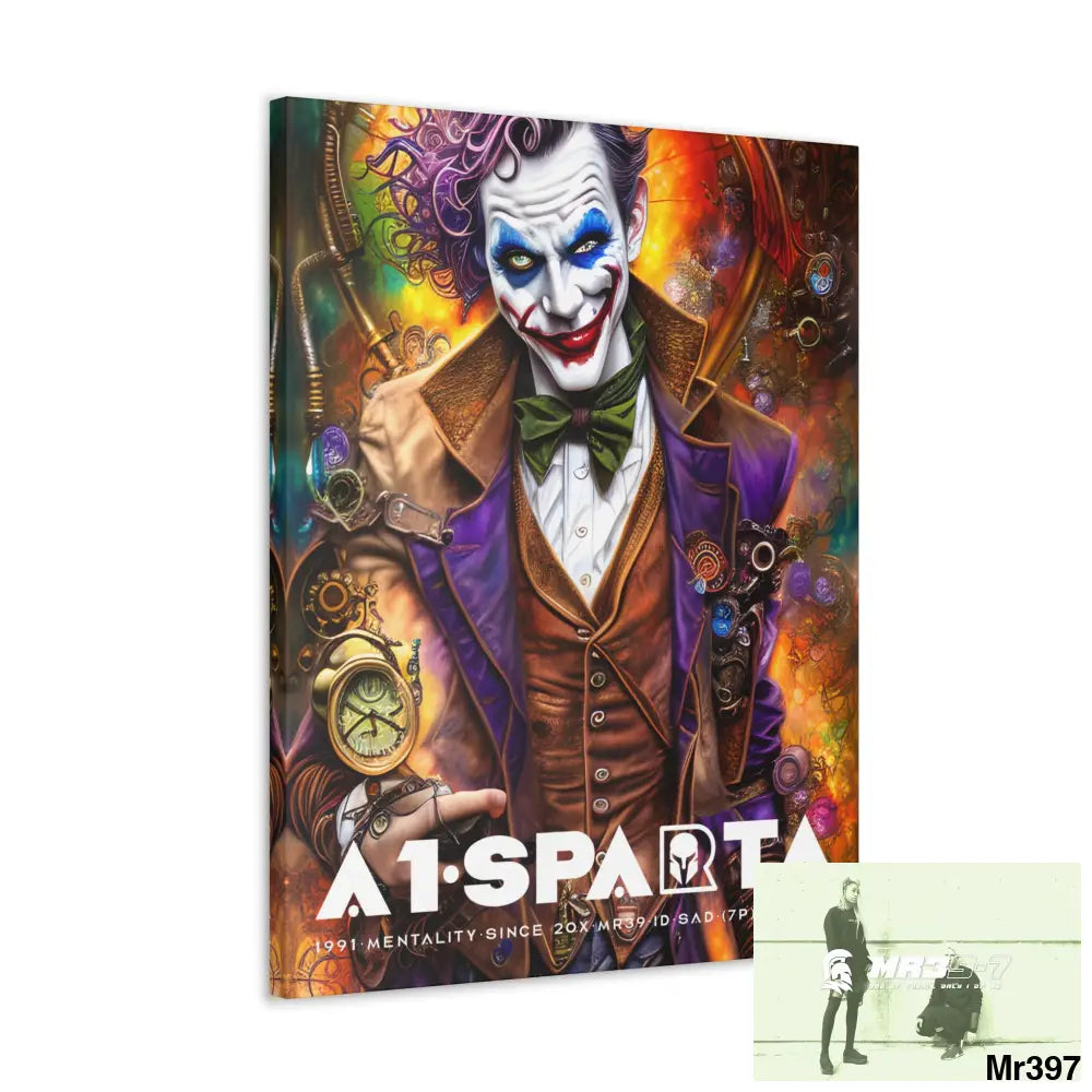 Canvas Gallery Wraps A1.Sparta Steampunk Joker Hearts Tribal Fractal Canvas
