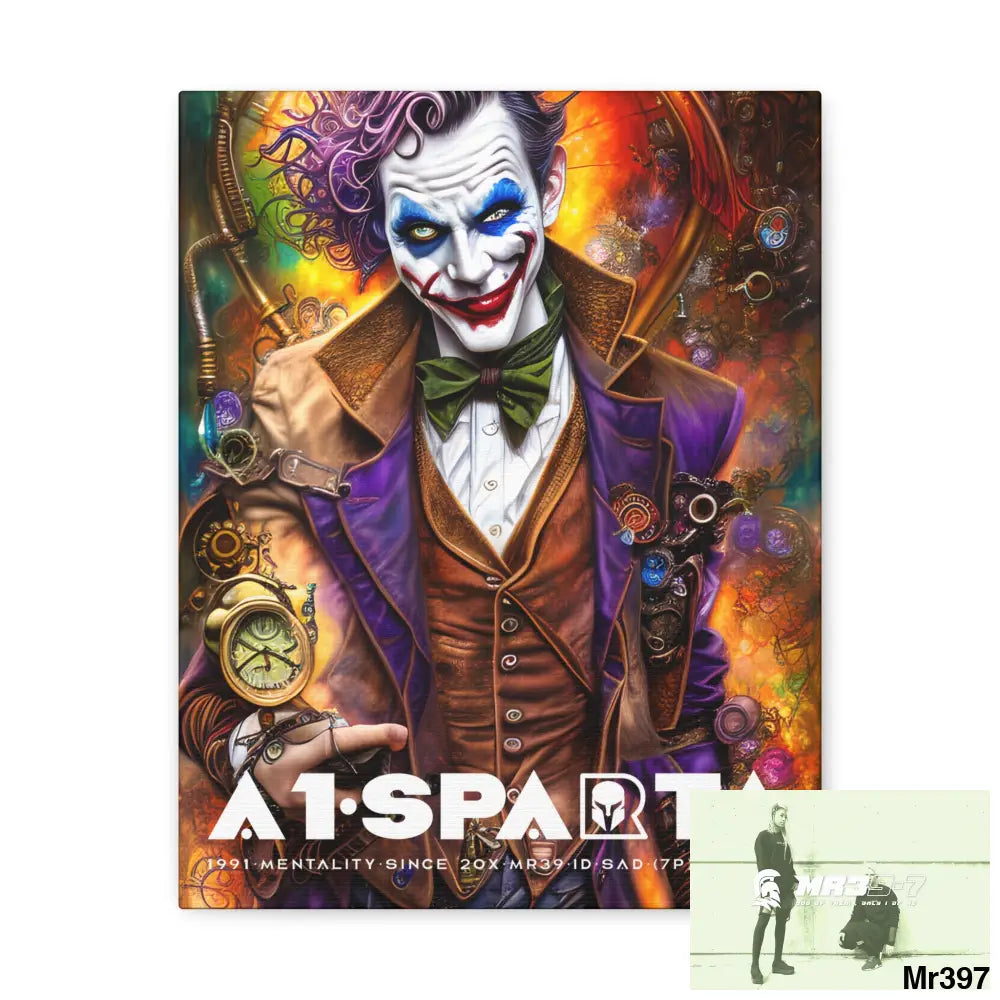 Canvas Gallery Wraps A1.Sparta Steampunk Joker Hearts Tribal Fractal Canvas