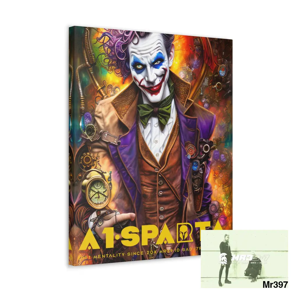 Canvas Gallery Wraps A1.Sparta Steampunk Joker Hearts Tribal Fractal Canvas