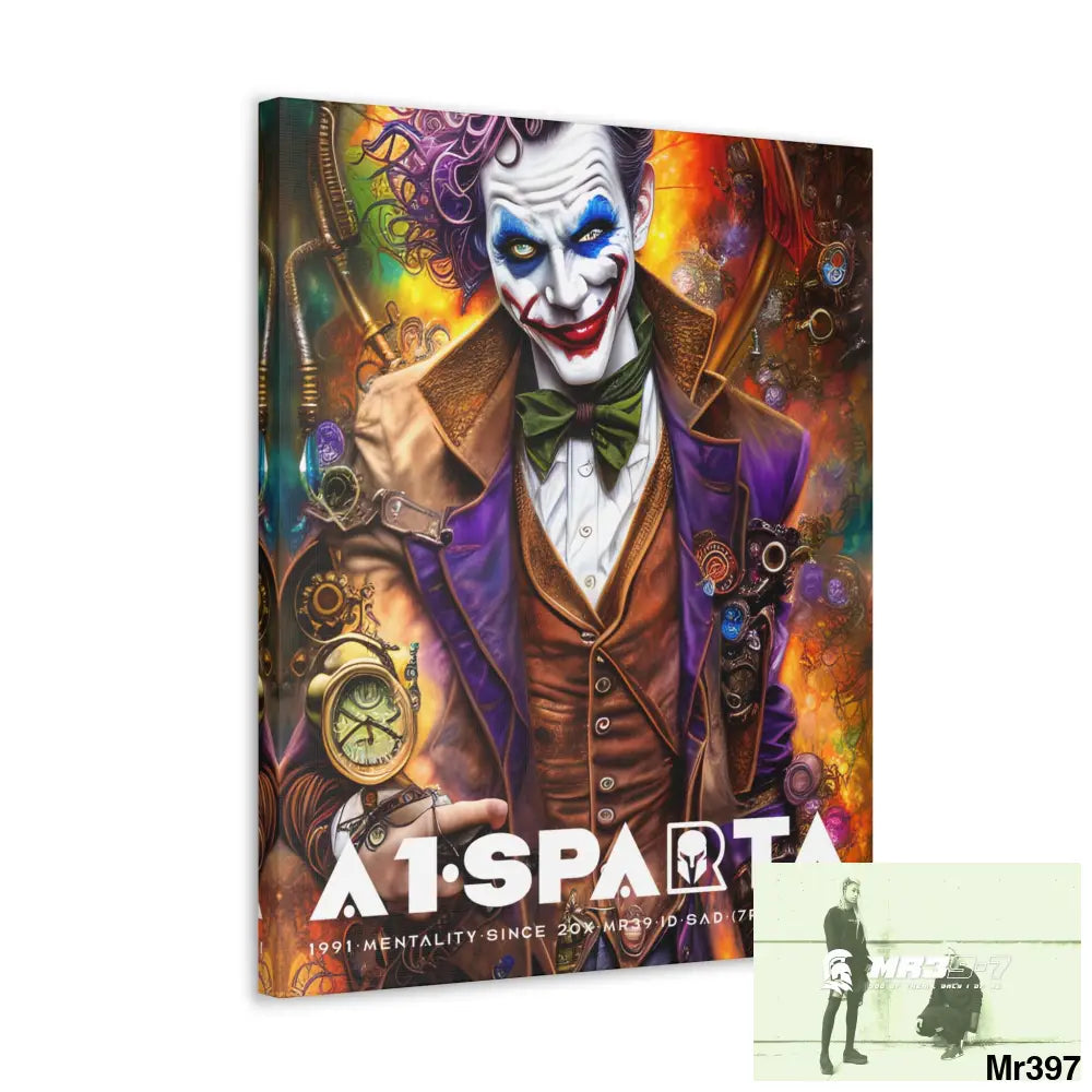 Canvas Gallery Wraps A1.Sparta Steampunk Joker Hearts Tribal Fractal Canvas
