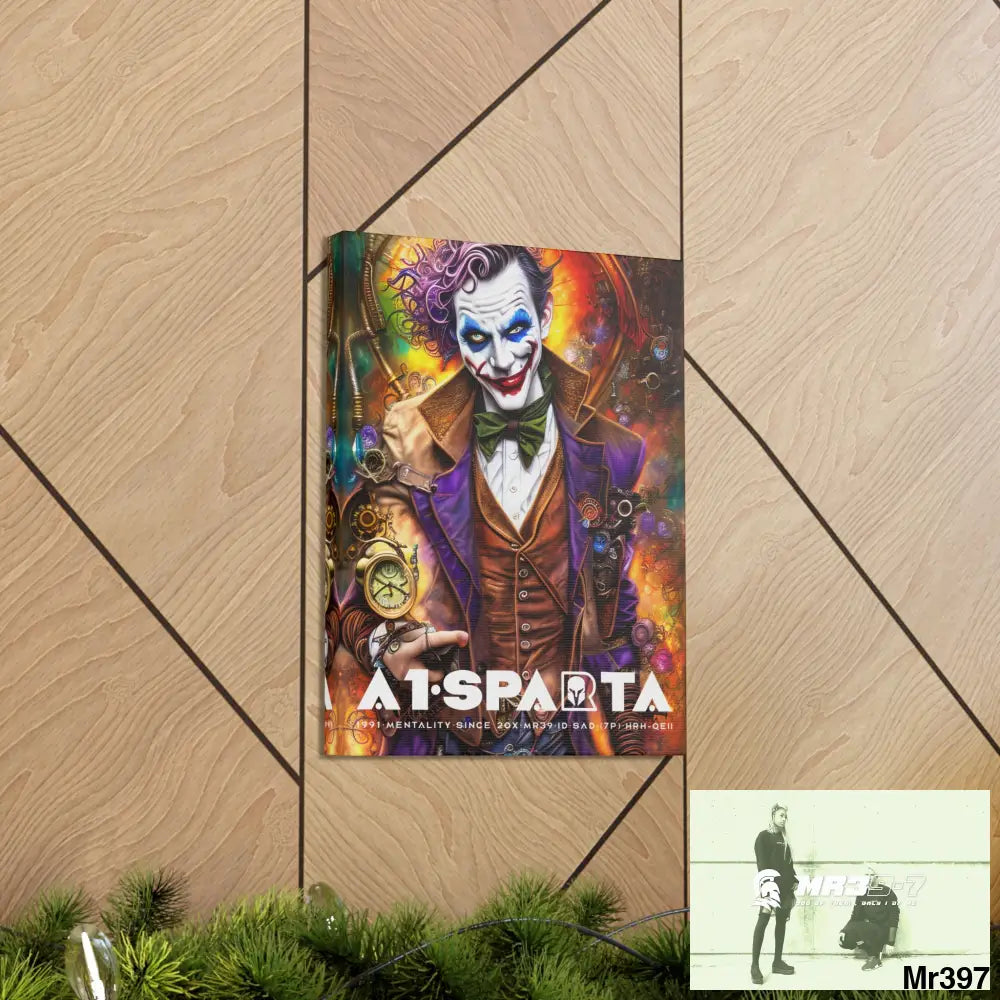 Canvas Gallery Wraps A1.Sparta Steampunk Joker Hearts Tribal Fractal Canvas