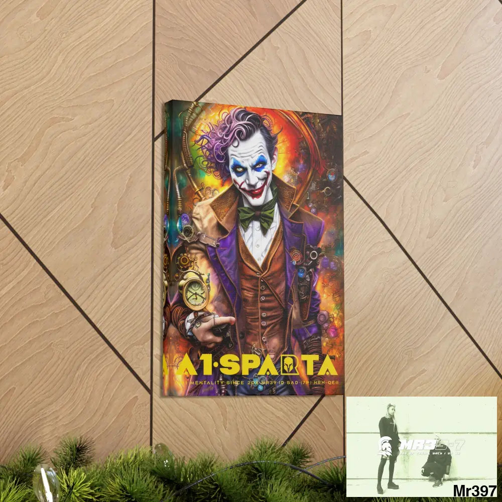 Canvas Gallery Wraps A1.Sparta Steampunk Joker Hearts Tribal Fractal Canvas