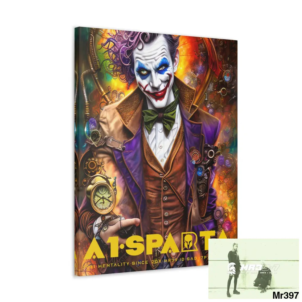 Canvas Gallery Wraps A1.Sparta Steampunk Joker Hearts Tribal Fractal Canvas