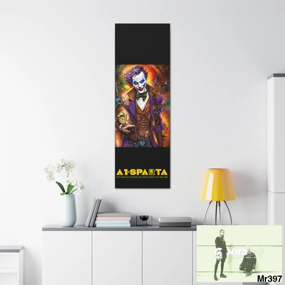 Canvas Gallery Wraps A1.Sparta Steampunk Joker Hearts Tribal Fractal Canvas