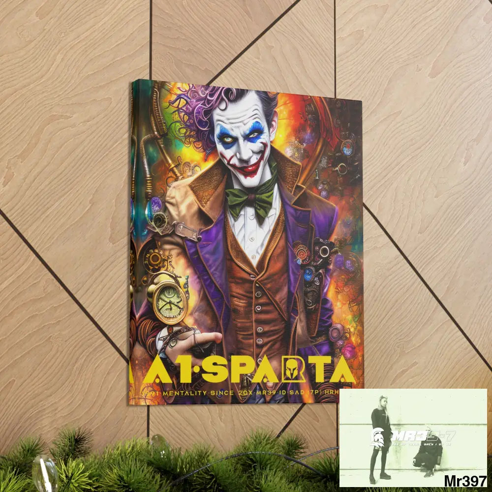 Canvas Gallery Wraps A1.Sparta Steampunk Joker Hearts Tribal Fractal Canvas