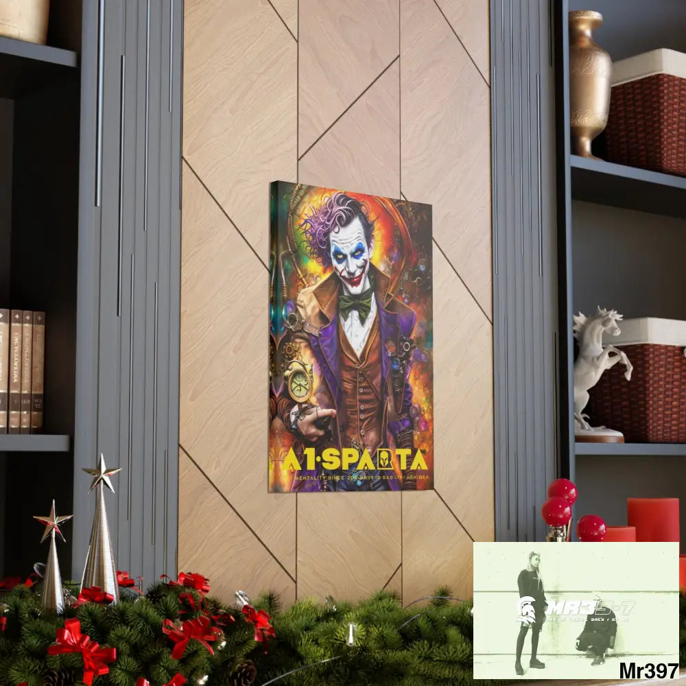 Canvas Gallery Wraps A1.Sparta Steampunk Joker Hearts Tribal Fractal Canvas