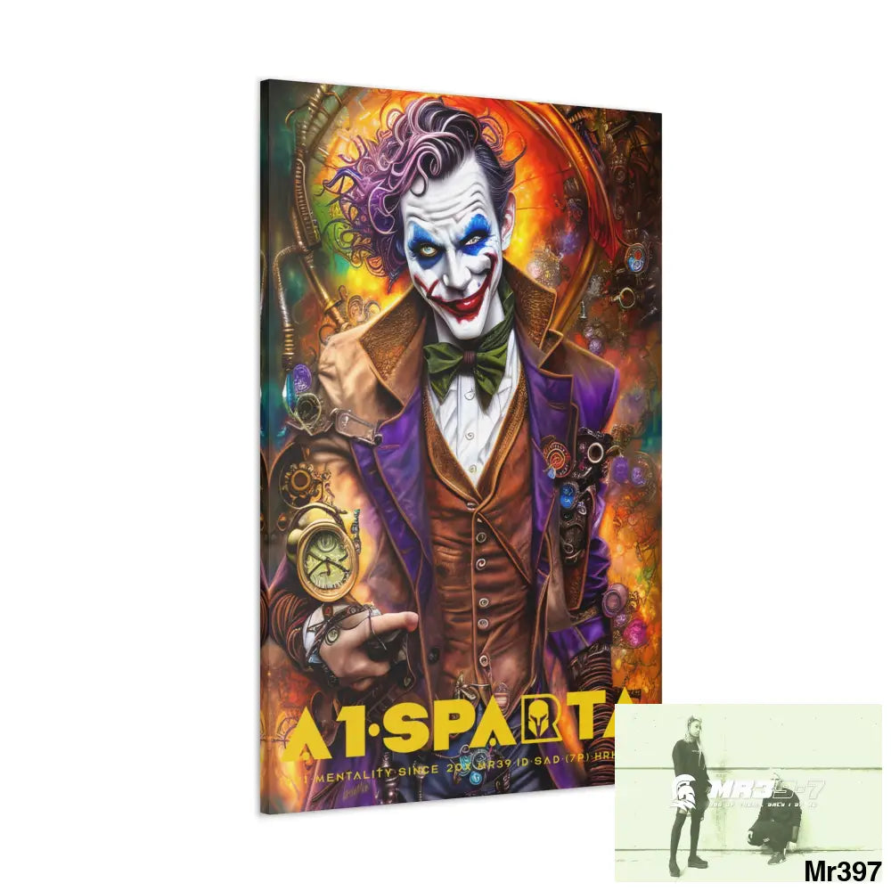 Canvas Gallery Wraps A1.Sparta Steampunk Joker Hearts Tribal Fractal Canvas