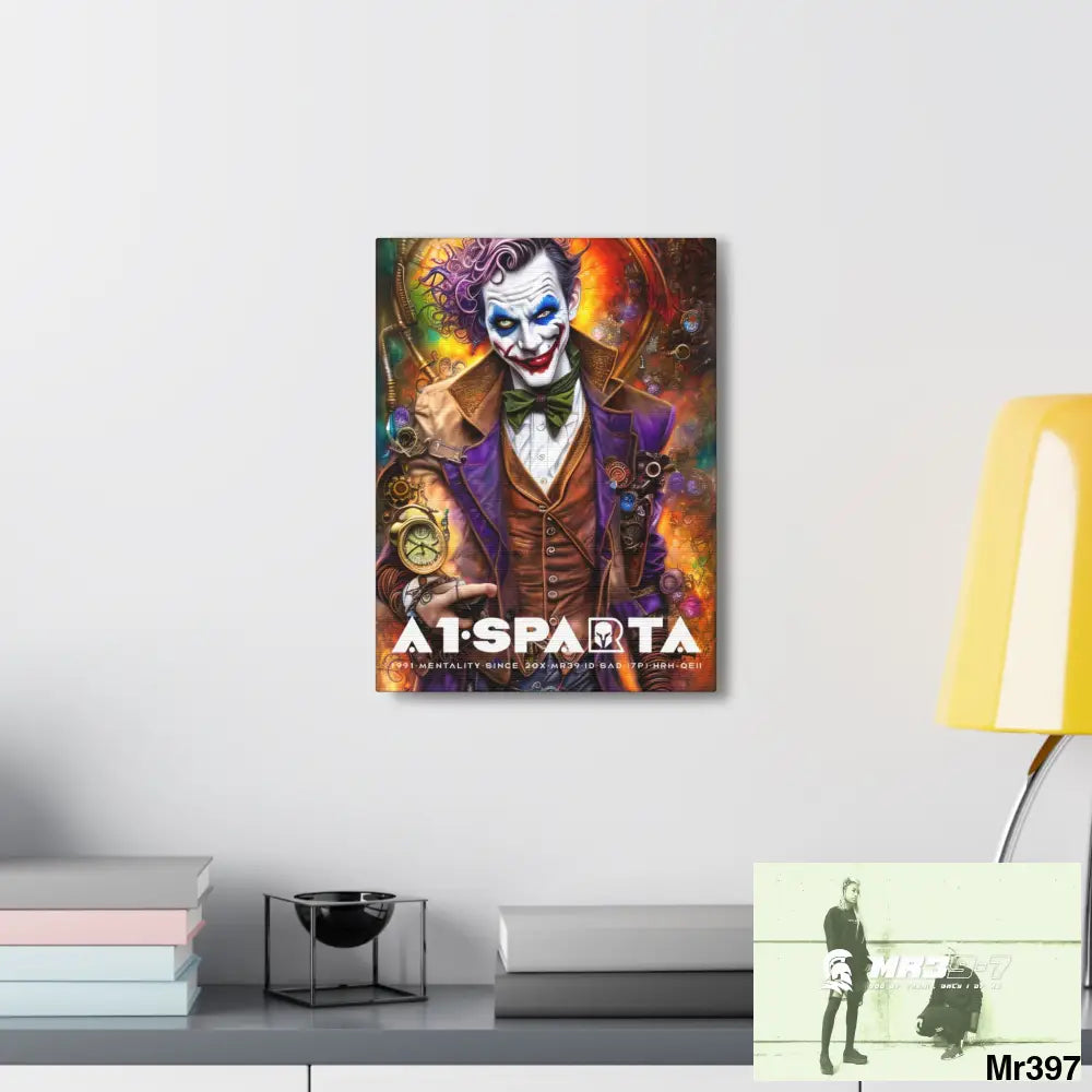 Canvas Gallery Wraps A1.Sparta Steampunk Joker Hearts Tribal Fractal Canvas