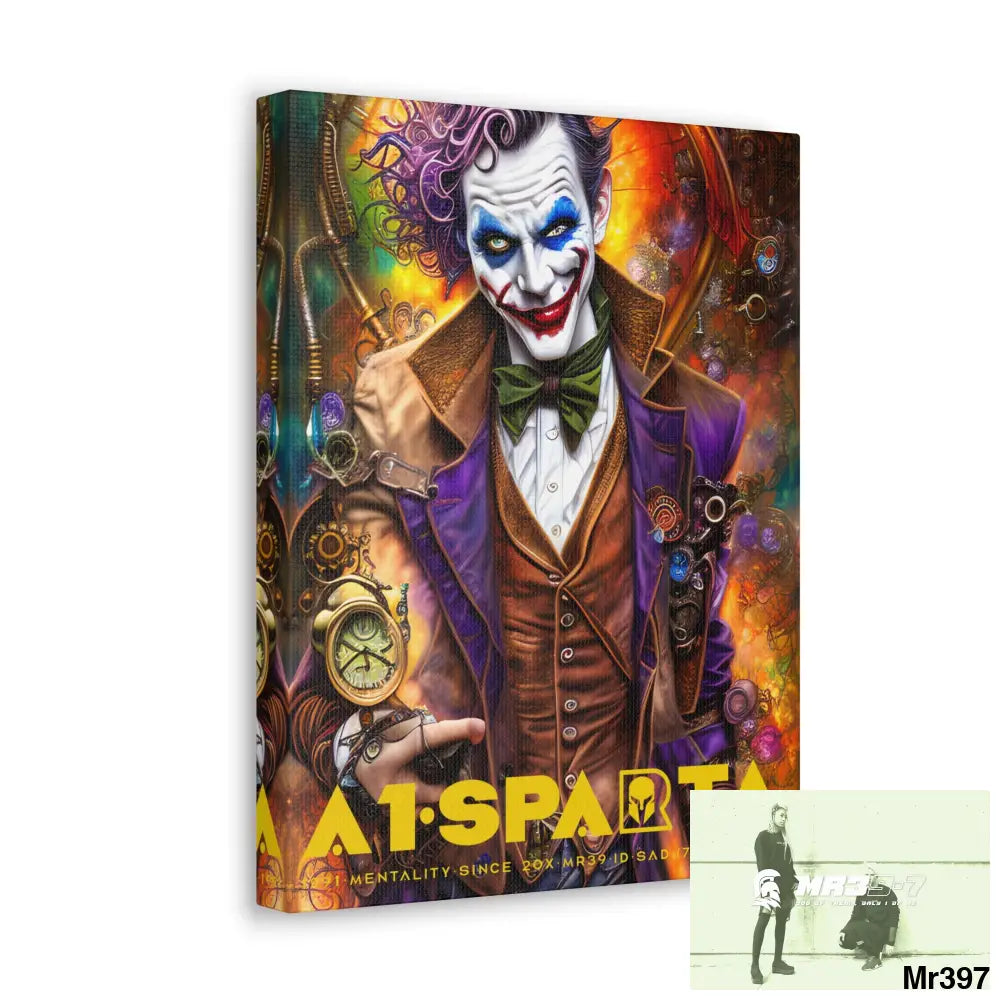 Canvas Gallery Wraps A1.Sparta Steampunk Joker Hearts Tribal Fractal Canvas
