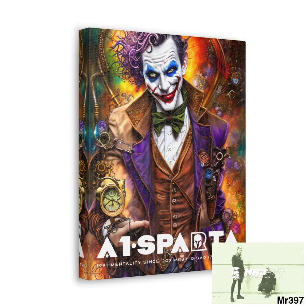 Canvas Gallery Wraps A1.Sparta Steampunk Joker Hearts Tribal Fractal Canvas