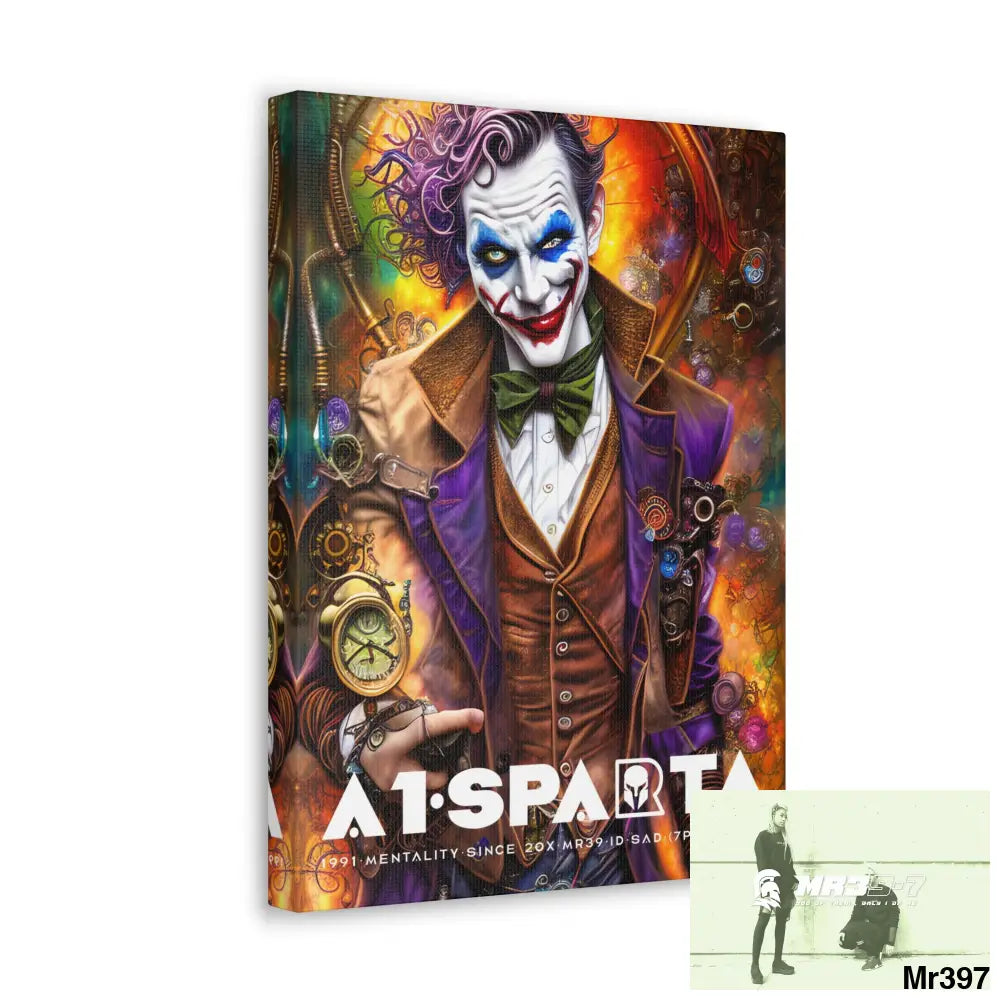 Canvas Gallery Wraps A1.Sparta Steampunk Joker Hearts Tribal Fractal Canvas
