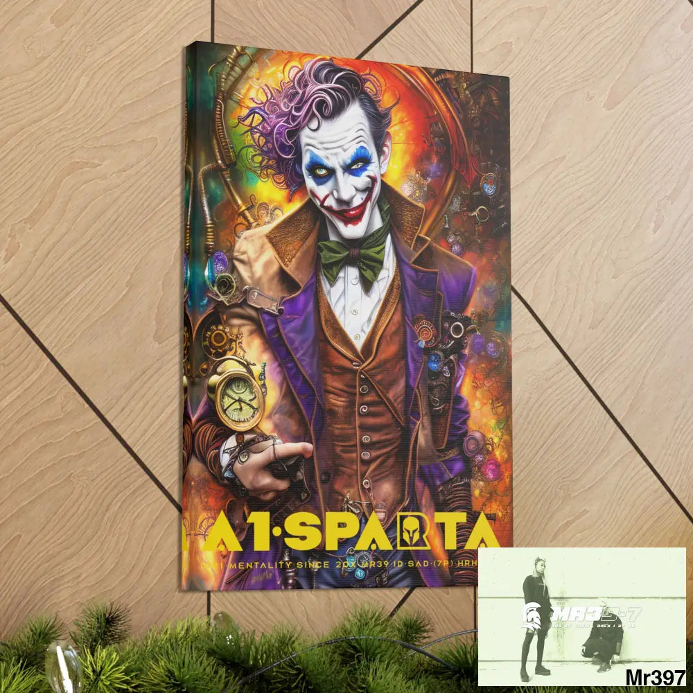 Canvas Gallery Wraps A1.Sparta Steampunk Joker Hearts Tribal Fractal Canvas