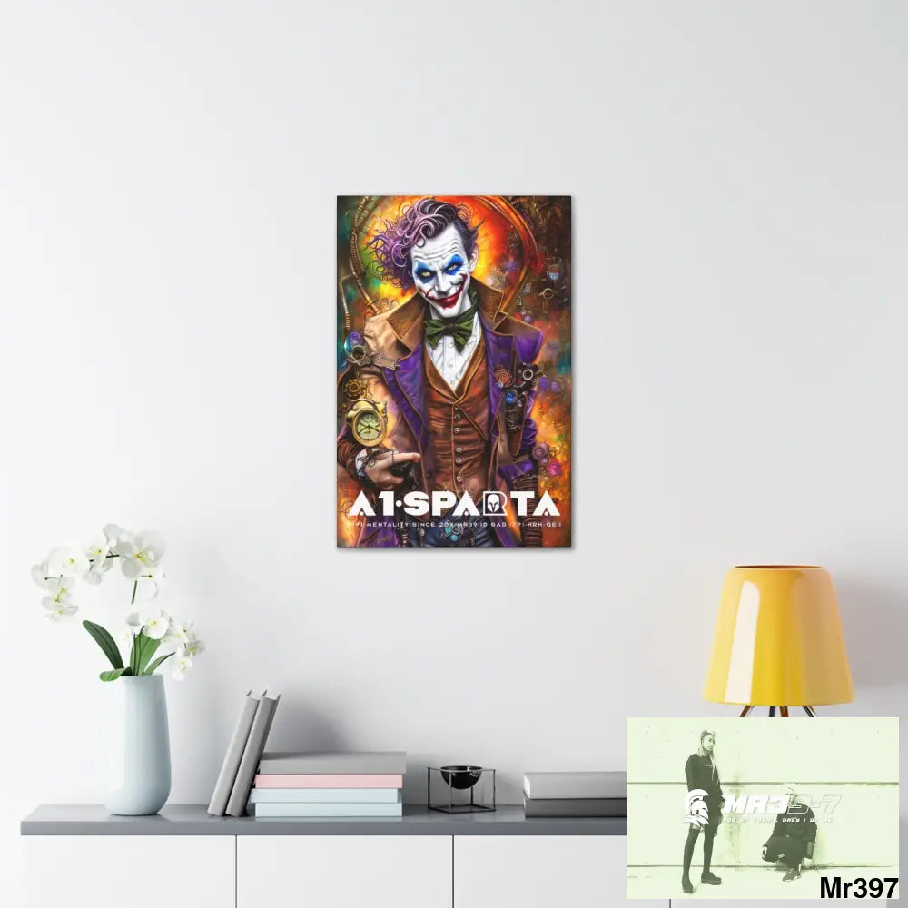 Canvas Gallery Wraps A1.Sparta Steampunk Joker Hearts Tribal Fractal Canvas