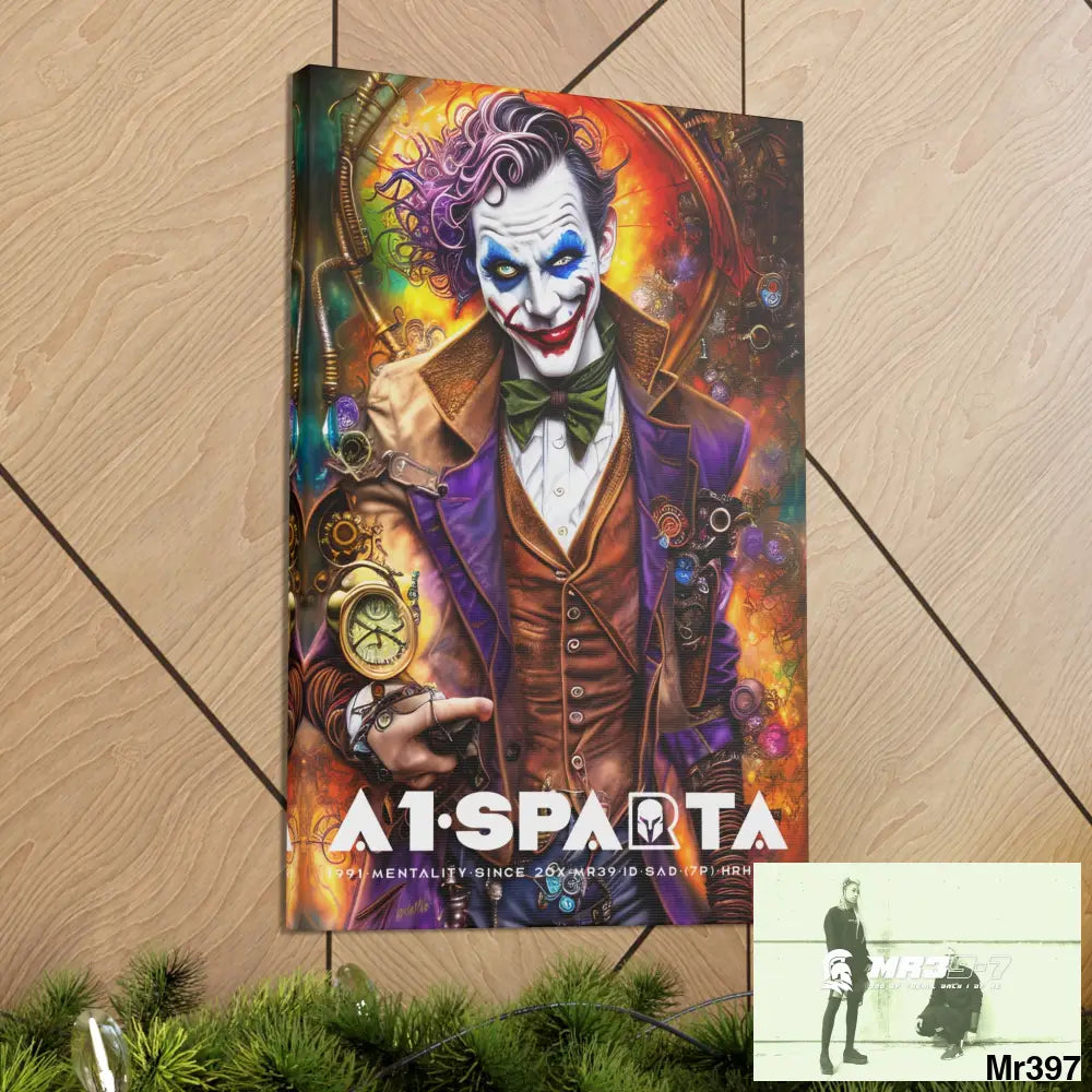 Canvas Gallery Wraps A1.Sparta Steampunk Joker Hearts Tribal Fractal Canvas