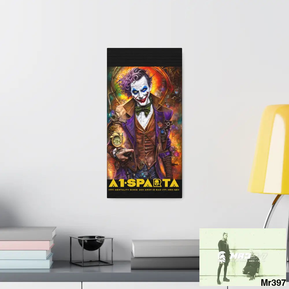 Canvas Gallery Wraps A1.Sparta Steampunk Joker Hearts Tribal Fractal Canvas