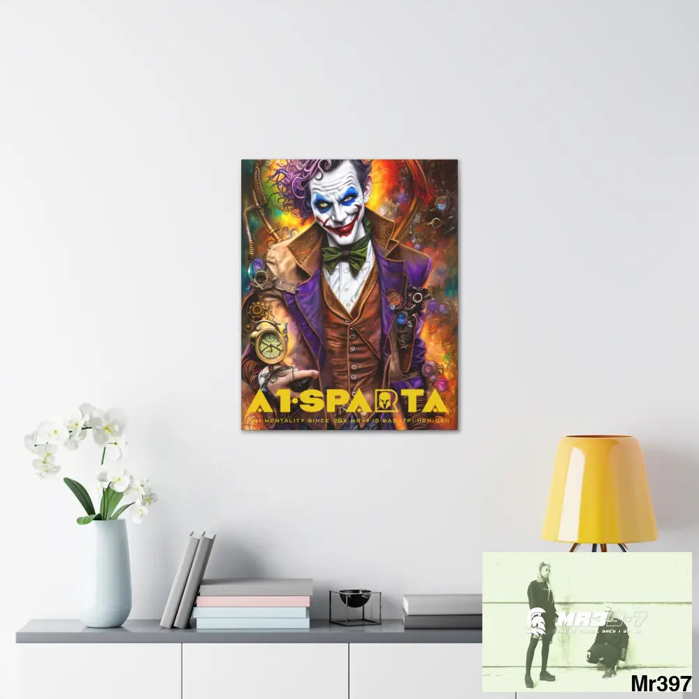 Canvas Gallery Wraps A1.Sparta Steampunk Joker Hearts Tribal Fractal Canvas