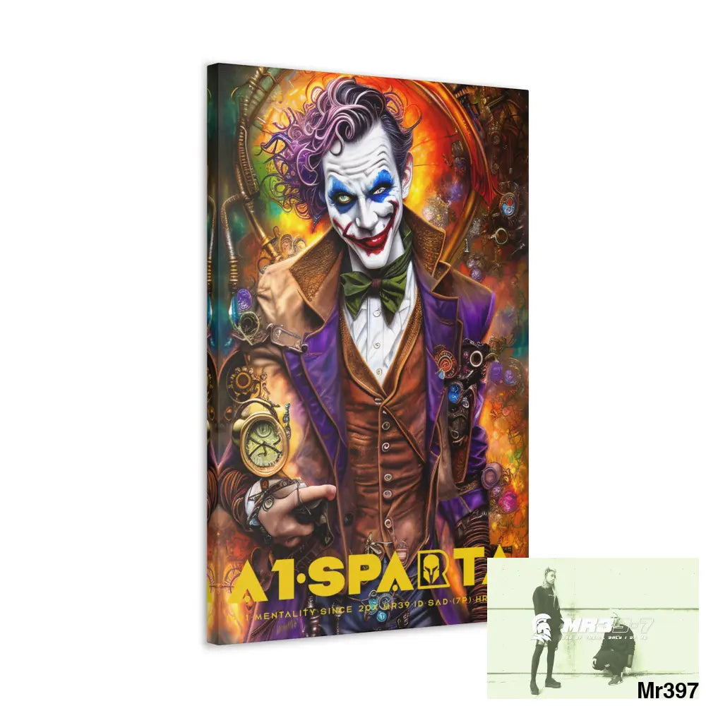 Canvas Gallery Wraps A1.Sparta Steampunk Joker Hearts Tribal Fractal Canvas