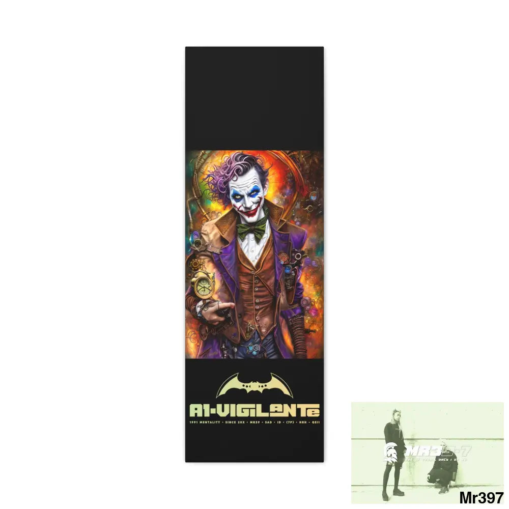 Canvas Gallery Wraps A1vigilante Steampunk Joker Hearts Tribal Fractal 12″ x 36″ / Premium Gallery Wraps (1.25″) Canvas