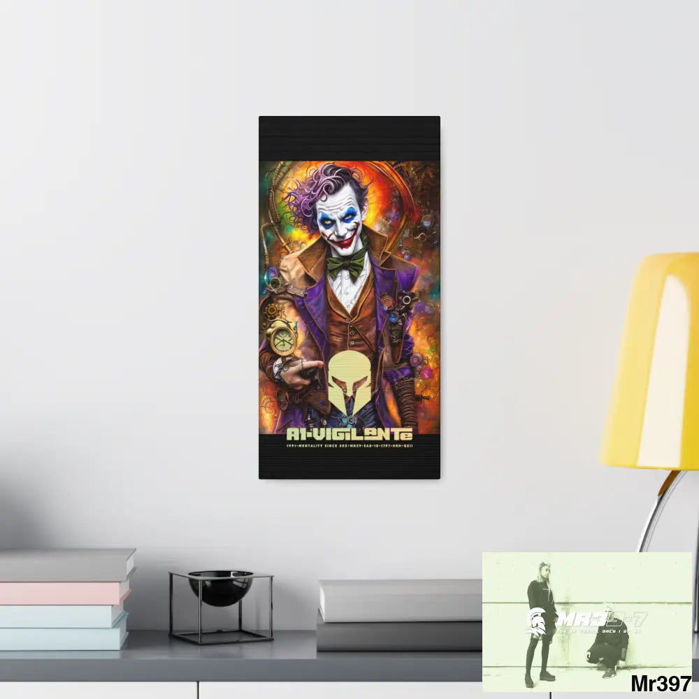 Canvas Gallery Wraps A1vigilante Steampunk Joker Hearts Tribal Fractal Canvas