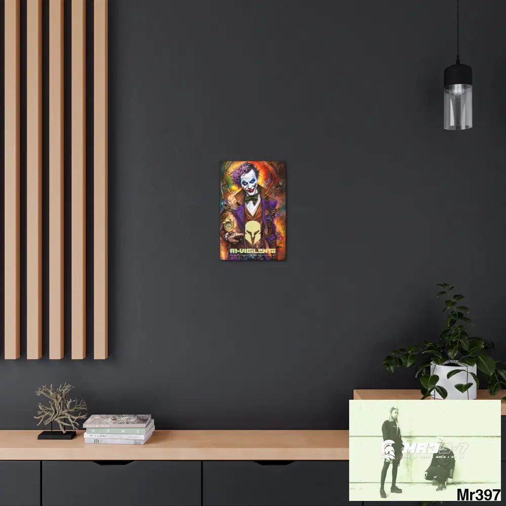 Canvas Gallery Wraps A1vigilante Steampunk Joker Hearts Tribal Fractal Canvas