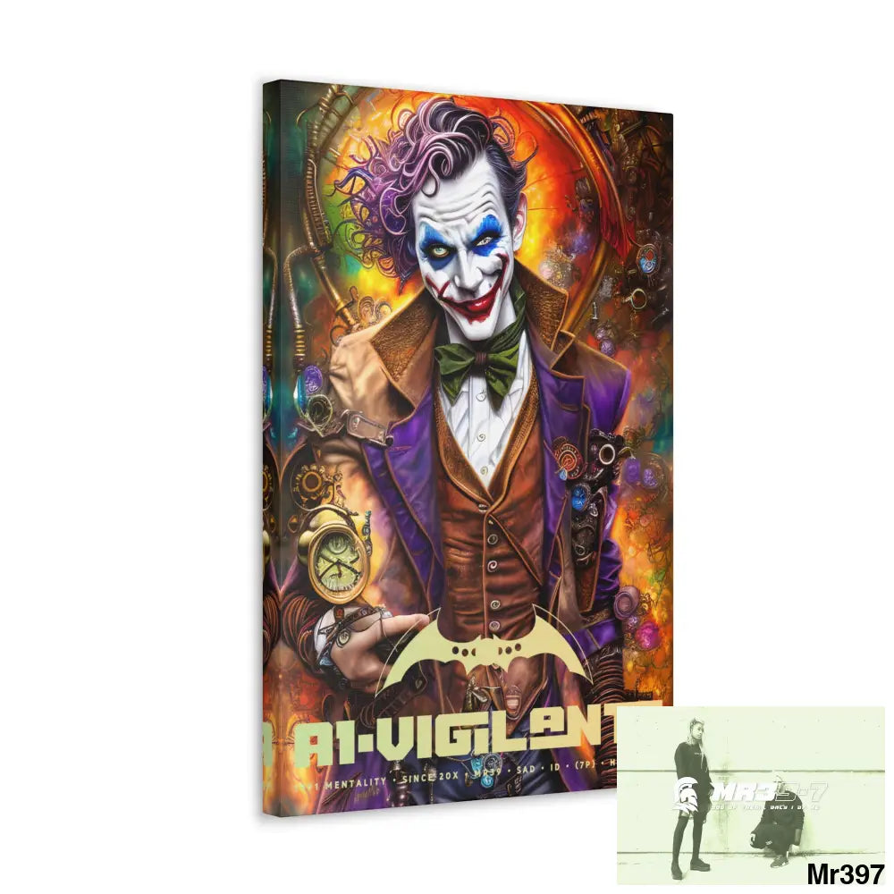 Canvas Gallery Wraps A1vigilante Steampunk Joker Hearts Tribal Fractal Canvas