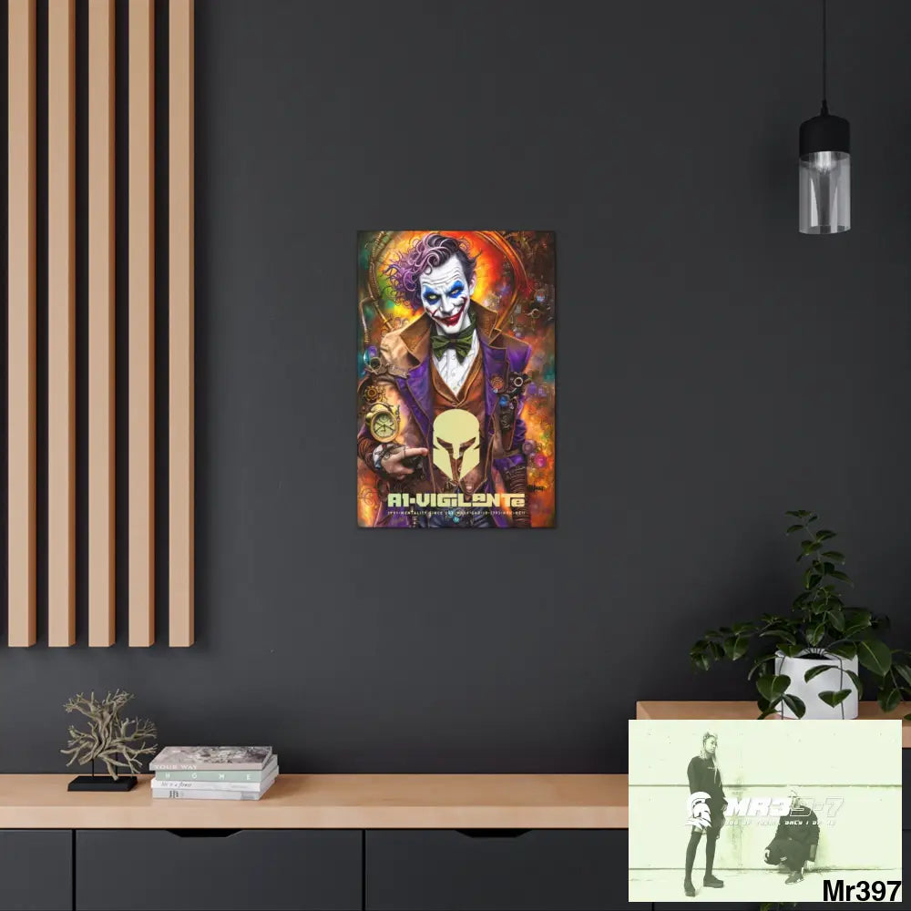 Canvas Gallery Wraps A1vigilante Steampunk Joker Hearts Tribal Fractal Canvas
