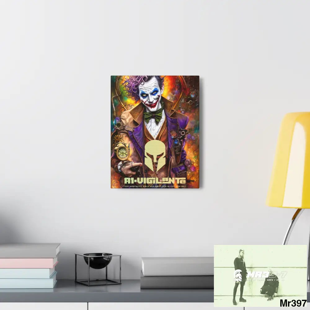 Canvas Gallery Wraps A1vigilante Steampunk Joker Hearts Tribal Fractal Canvas