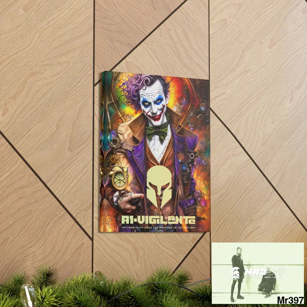 Canvas Gallery Wraps A1vigilante Steampunk Joker Hearts Tribal Fractal Canvas