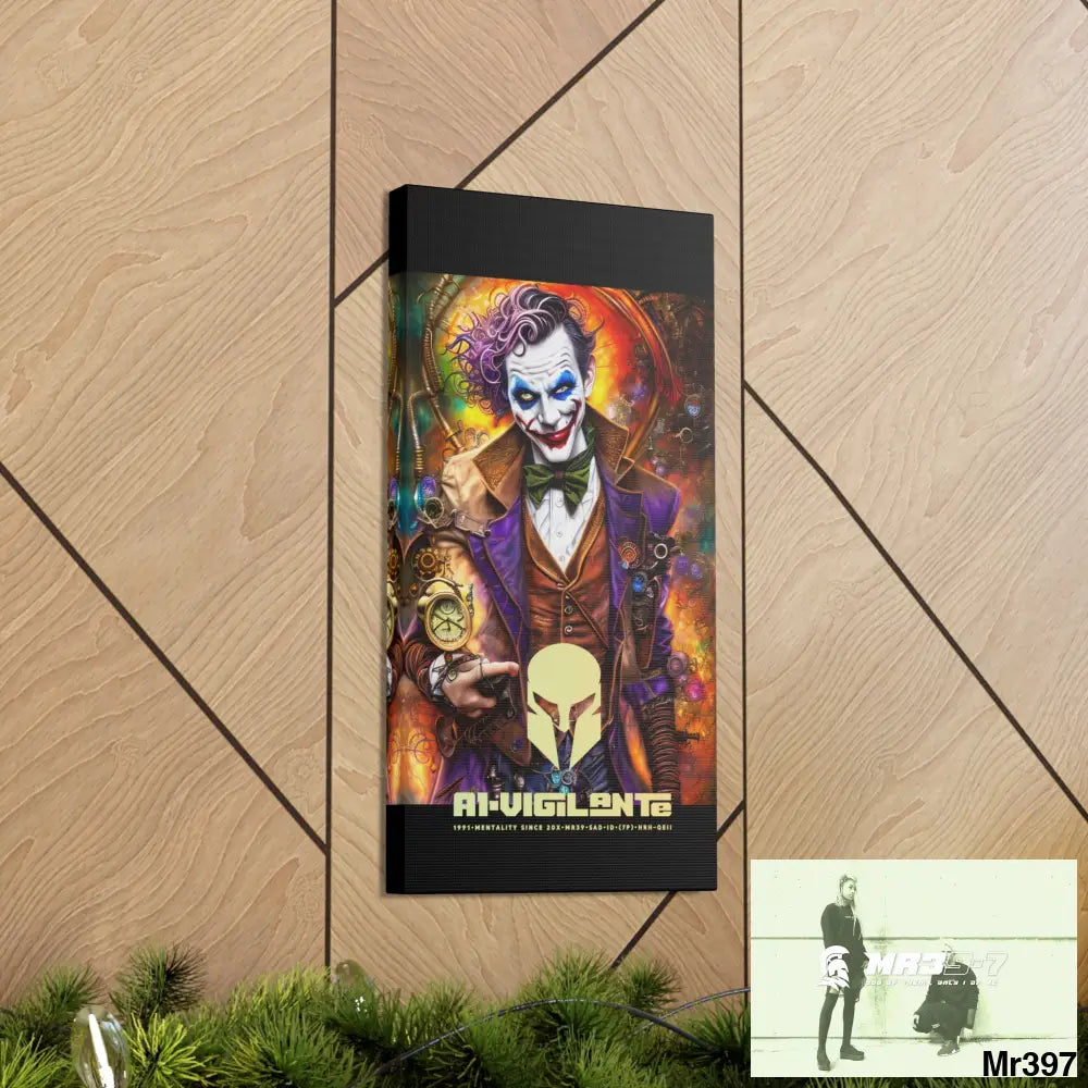 Canvas Gallery Wraps A1vigilante Steampunk Joker Hearts Tribal Fractal Canvas