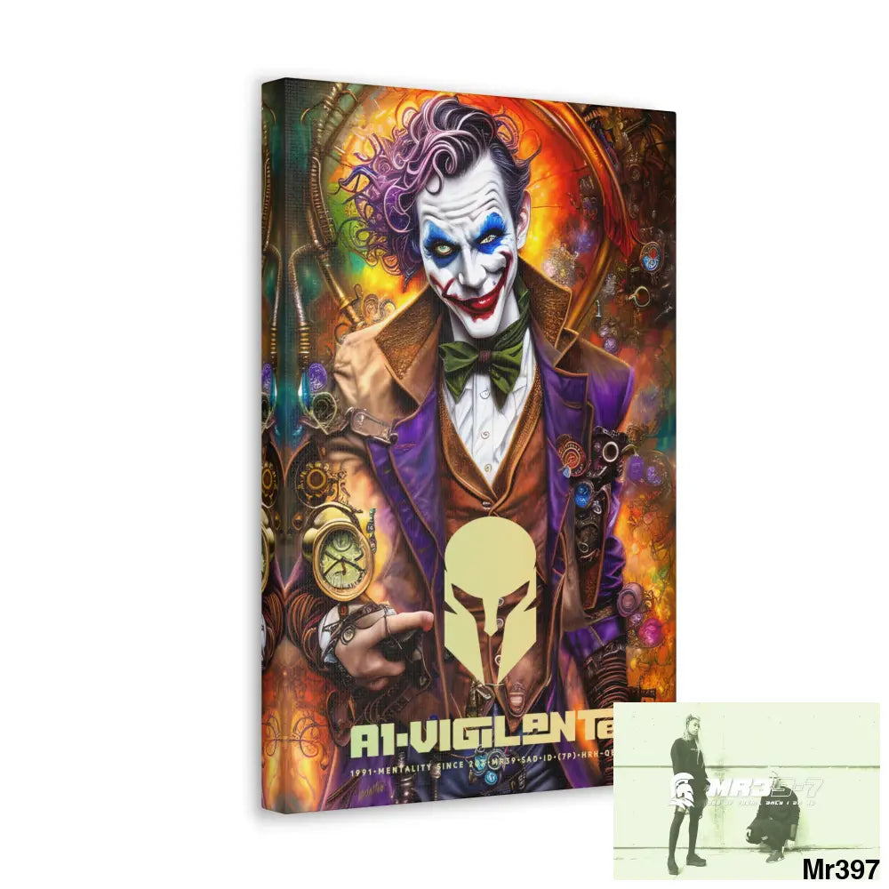 Canvas Gallery Wraps A1vigilante Steampunk Joker Hearts Tribal Fractal Canvas
