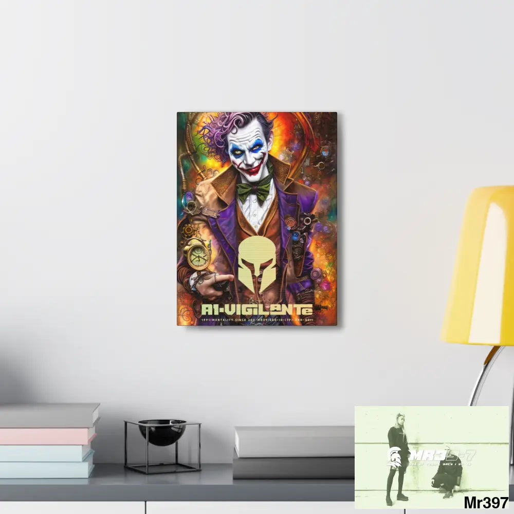 Canvas Gallery Wraps A1vigilante Steampunk Joker Hearts Tribal Fractal Canvas