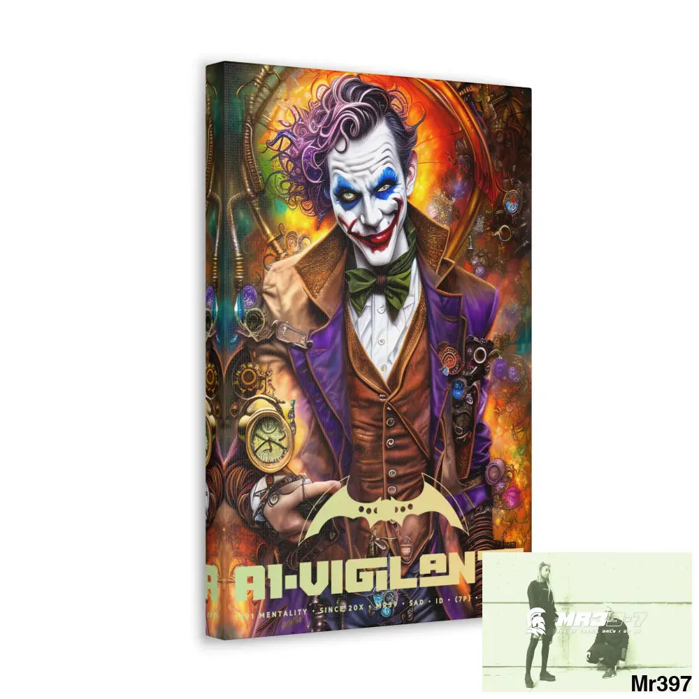 Canvas Gallery Wraps A1vigilante Steampunk Joker Hearts Tribal Fractal Canvas
