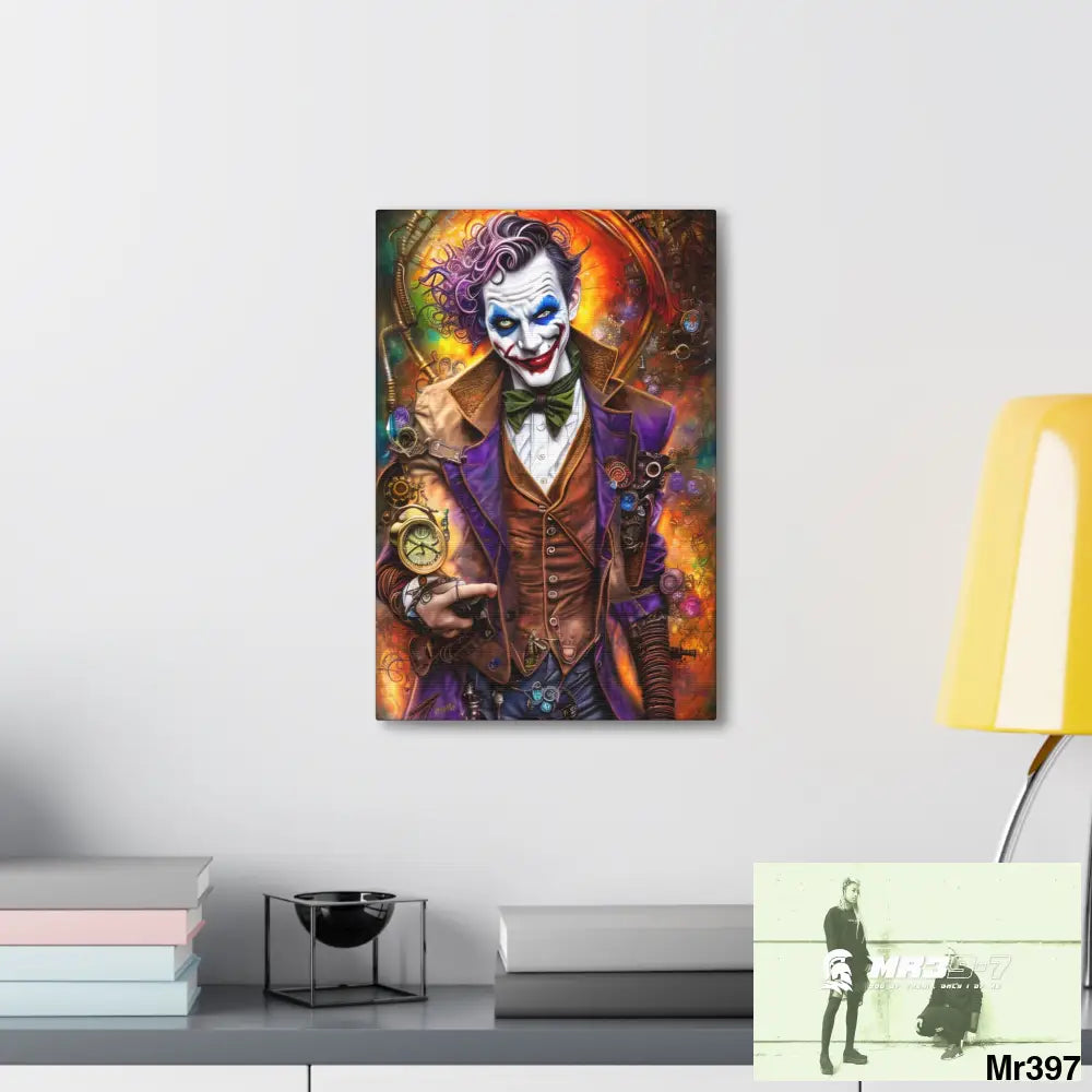 Canvas Gallery Wraps MR39 Steampunk Joker Hearts Tribal Fractal Canvas