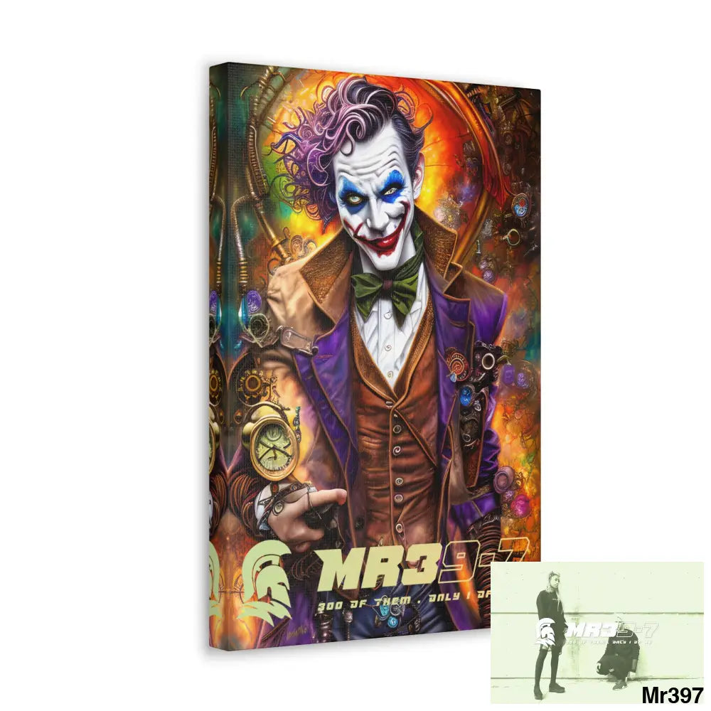 Canvas Gallery Wraps MR39 Steampunk Joker Hearts Tribal Fractal Canvas