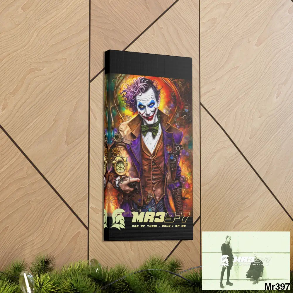 Canvas Gallery Wraps MR39 Steampunk Joker Hearts Tribal Fractal Canvas