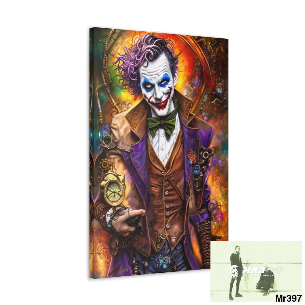 Canvas Gallery Wraps MR39 Steampunk Joker Hearts Tribal Fractal Canvas