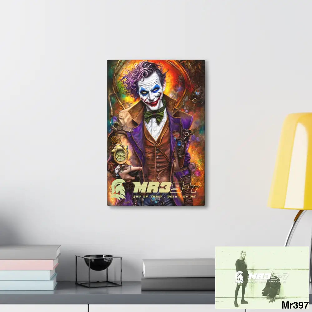 Canvas Gallery Wraps MR39 Steampunk Joker Hearts Tribal Fractal Canvas