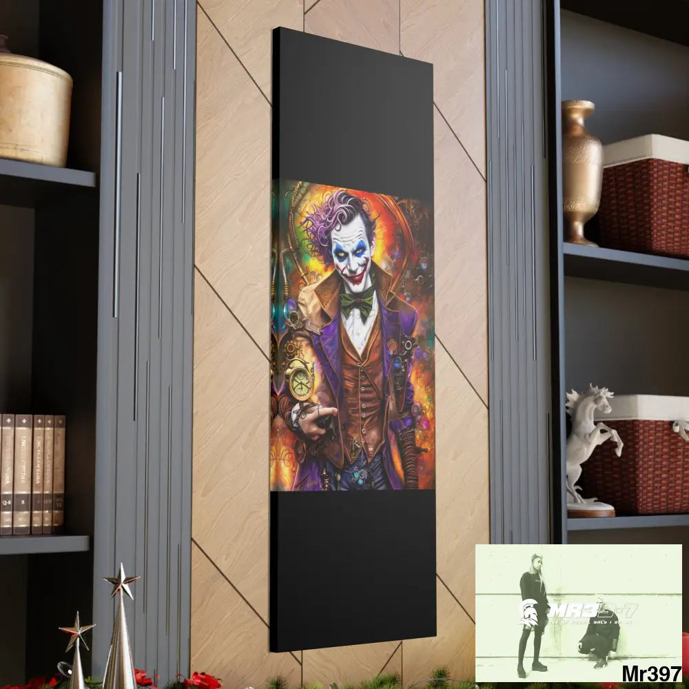 Canvas Gallery Wraps MR39 Steampunk Joker Hearts Tribal Fractal Canvas