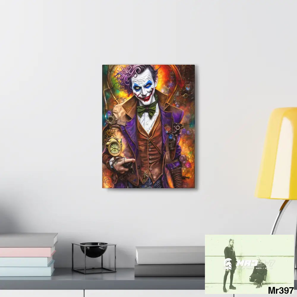 Canvas Gallery Wraps MR39 Steampunk Joker Hearts Tribal Fractal Canvas