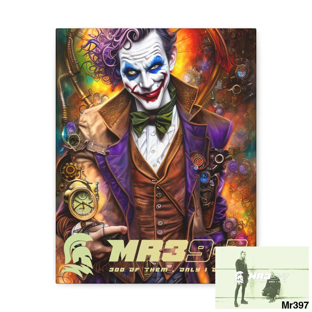 Canvas Gallery Wraps MR39 Steampunk Joker Hearts Tribal Fractal Canvas