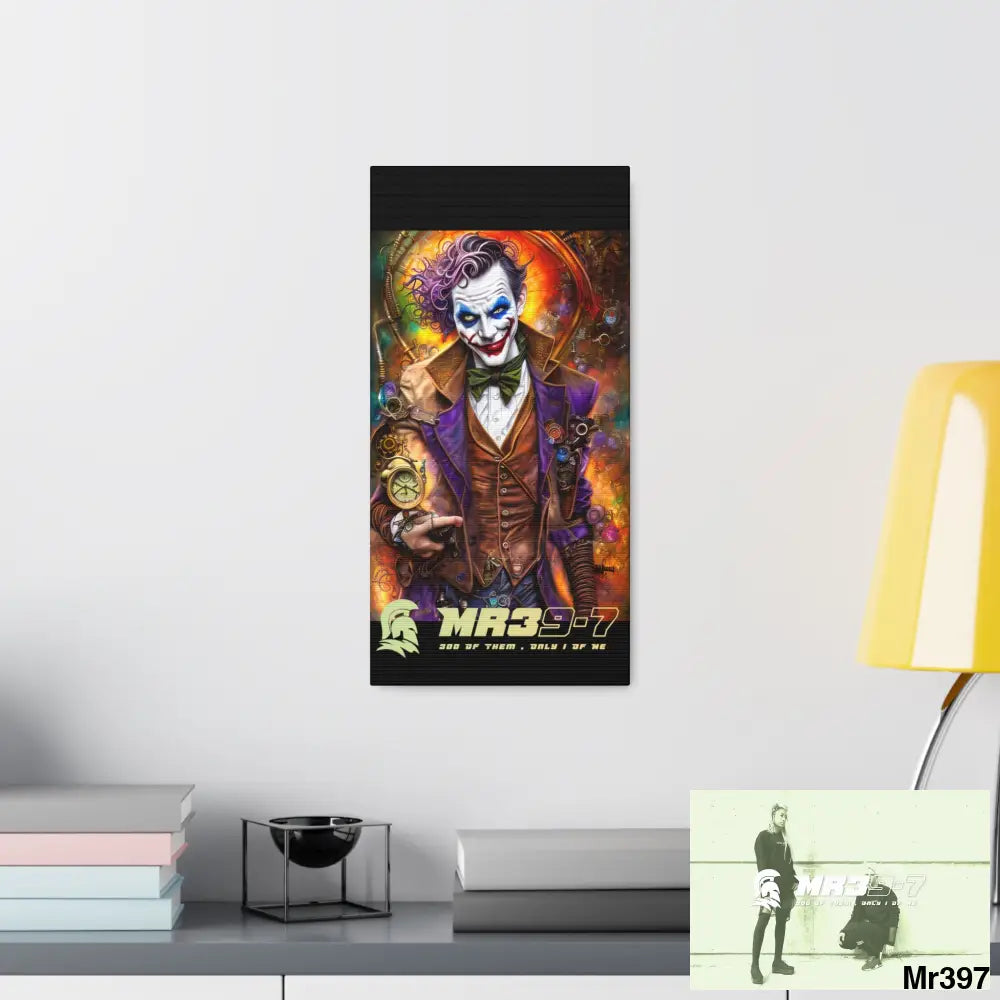 Canvas Gallery Wraps MR39 Steampunk Joker Hearts Tribal Fractal Canvas