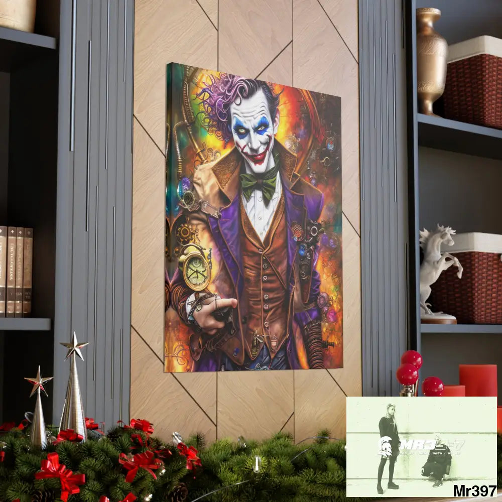 Canvas Gallery Wraps MR39 Steampunk Joker Hearts Tribal Fractal Canvas