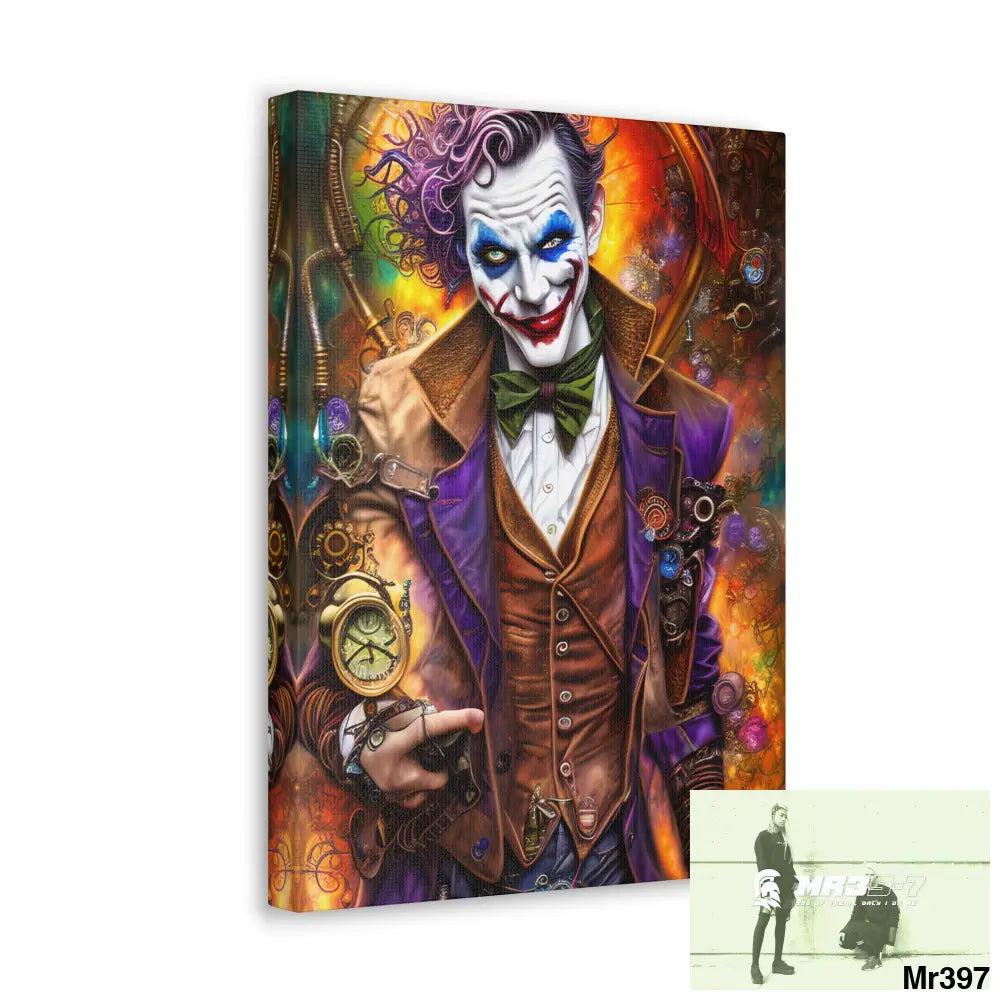 Canvas Gallery Wraps MR39 Steampunk Joker Hearts Tribal Fractal Canvas