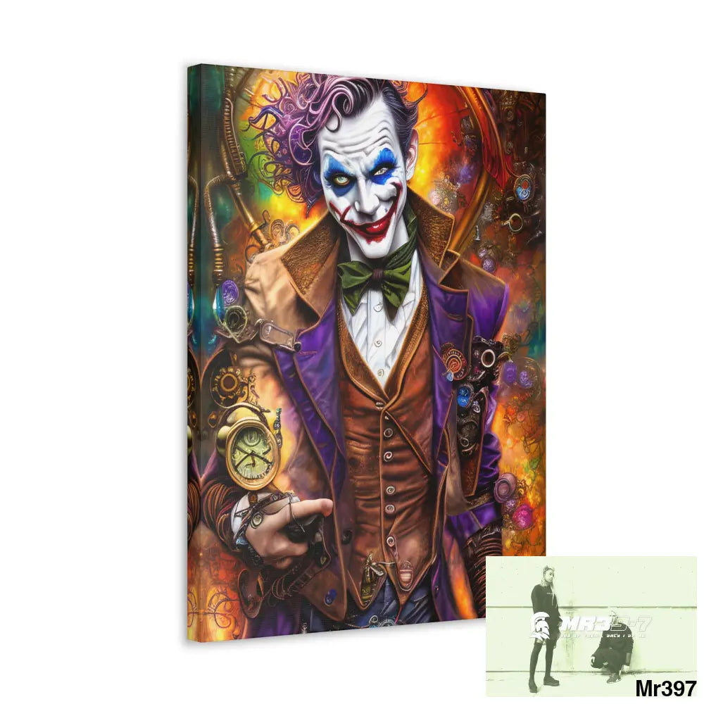 Canvas Gallery Wraps MR39 Steampunk Joker Hearts Tribal Fractal Canvas