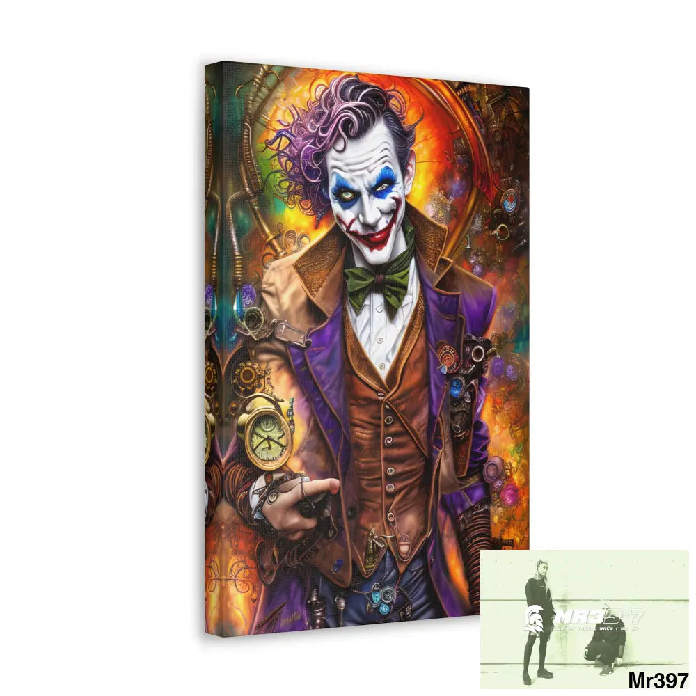 Canvas Gallery Wraps MR39 Steampunk Joker Hearts Tribal Fractal Canvas