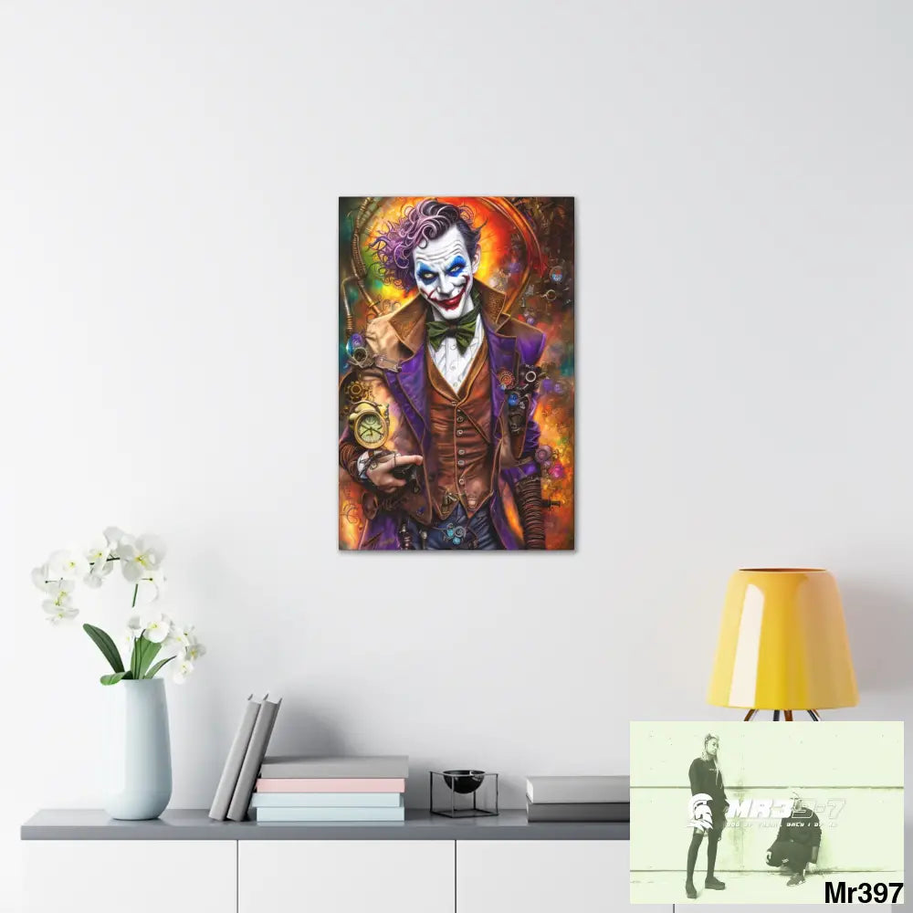 Canvas Gallery Wraps MR39 Steampunk Joker Hearts Tribal Fractal Canvas