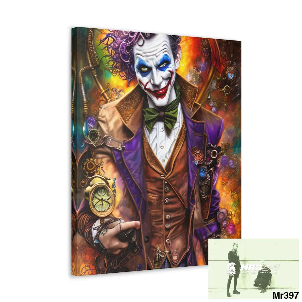 Canvas Gallery Wraps MR39 Steampunk Joker Hearts Tribal Fractal Canvas